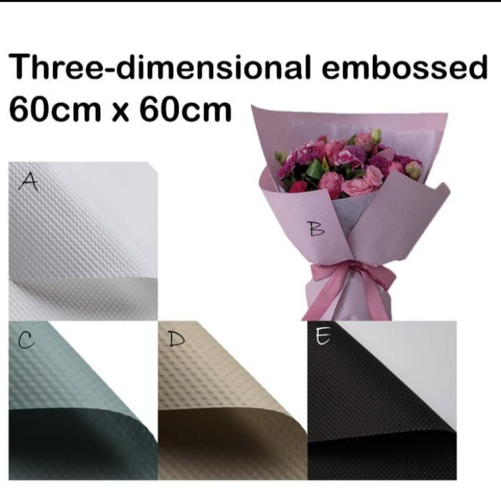 

TOKO ANQA-Flower Wrapping Paper 3D Embossed