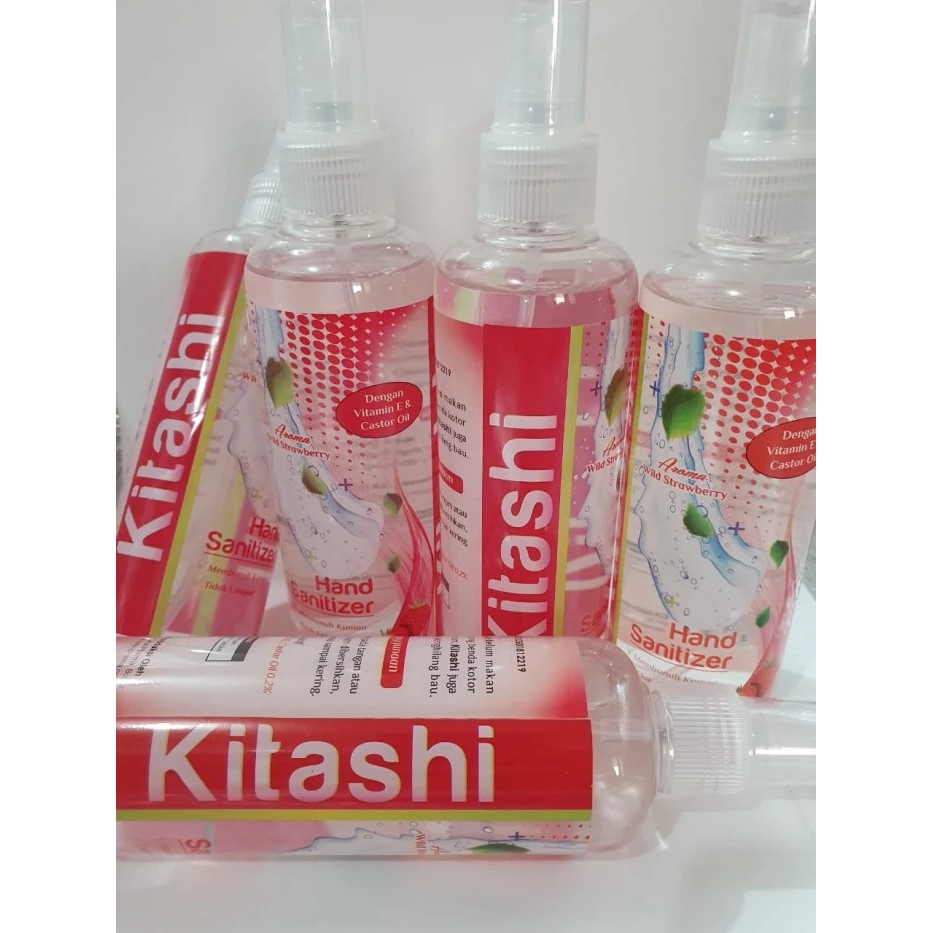 Hand sanitizer kitashi 240ml aroma wild strawberry