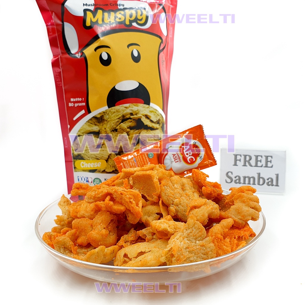 

Muspy Mushroom Crispy Keripik Jamur Tiram 80gr