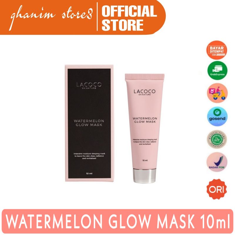 Lacoco Watermelon Glow Mask Mini Size 10ml Original / Lacoco Glow Mask / Lacoco Mask / Masker Lacoco