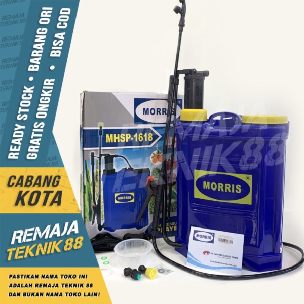 Jual ALAT SEMPROT DESINFEKTAN HAMA MORRIS  SPRAYER MANUAL 16 LITER PLASTIK Berkualitas