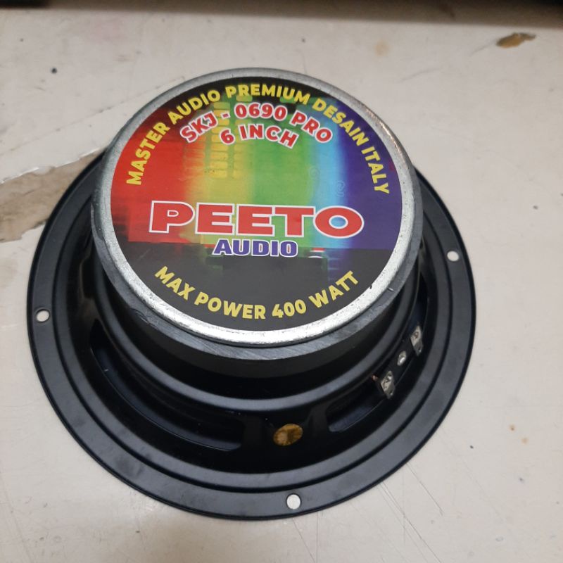 Speaker Component PEETO 6 Inch SKJ-0690 PRO Audio Mid / Low Max 400 Watt