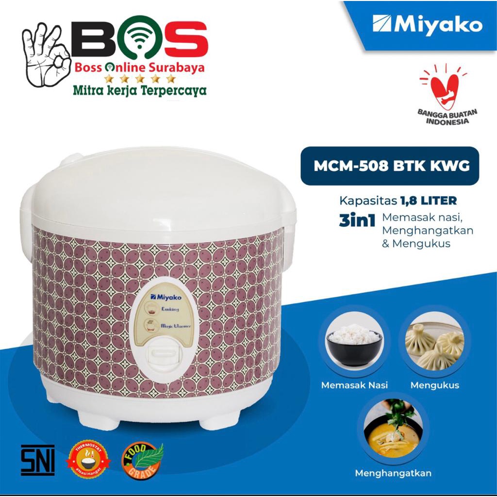 Rice Cooker Miyako Magic Warmer Plus Miyako MCM-508 BTK KWG