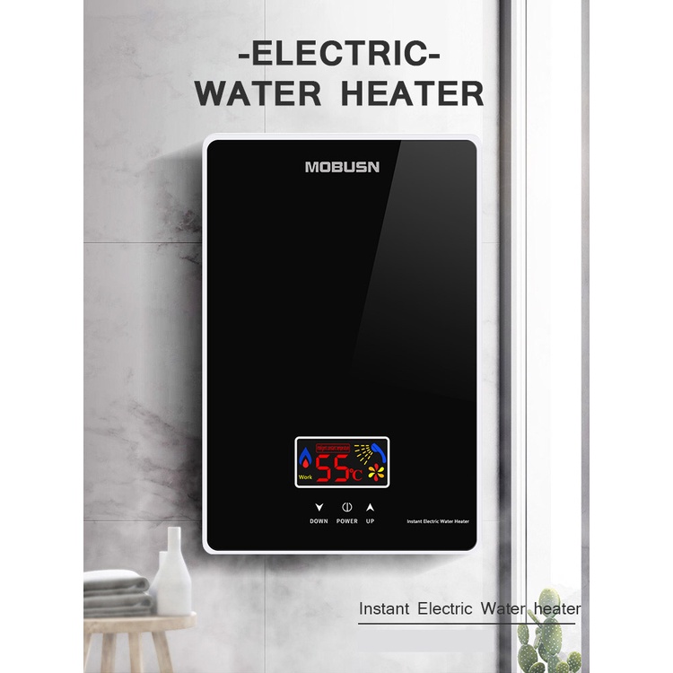 BLUE SKY Pemanas air listrik instan yang dipasang di dinding/Water heater/pemanas air listrik /Kamar Mandi / Salon Rambut /Hemat Daya /Suhu Konstan/Instan water heater