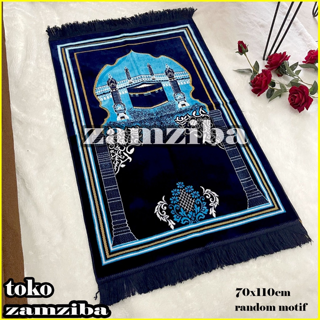 Sajadah Turki Jumbo Besar Bulu Tebal Lembut Motif 70 cmx110 cm By Zamziba Sajadah