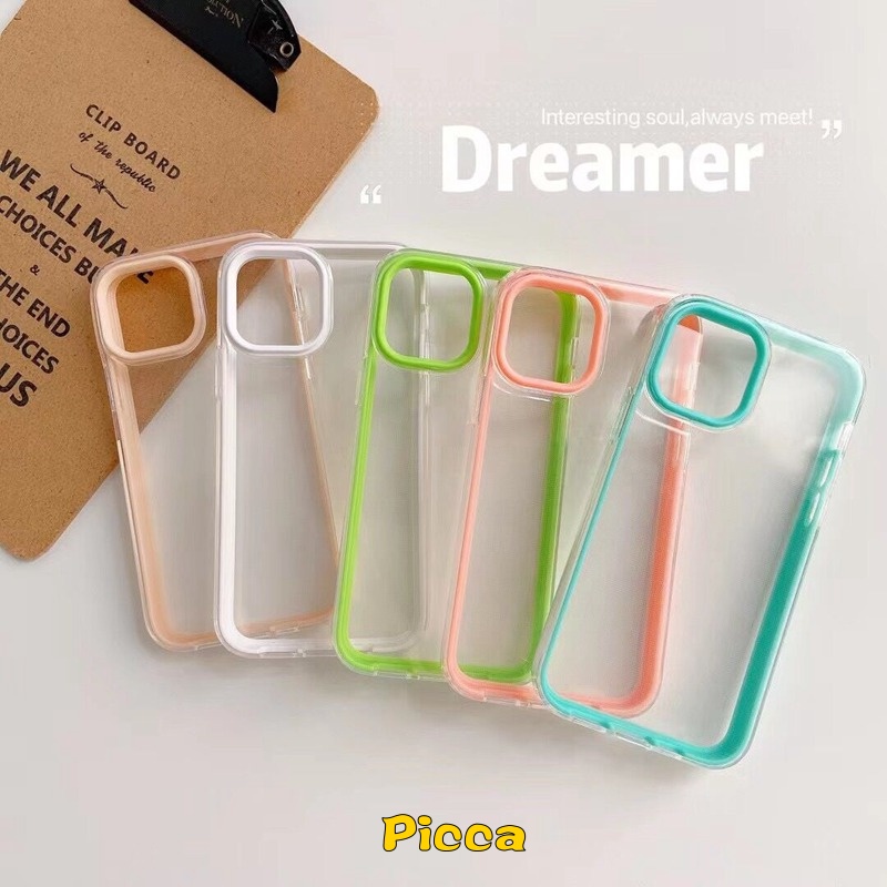 Soft Case TPU Transparan Shockproof 3 In 1 Cover Realme C21Y C25 5i C25Y 6i C25s C12 C25 C11 2021 C15 C20A C21 C3 5 5s C11