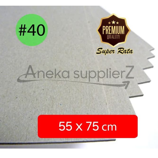 

Karton Tebal Abu-abu - Hard Board Grey No. 40 (1.5mm) uk 55x75 cm (3 lb)