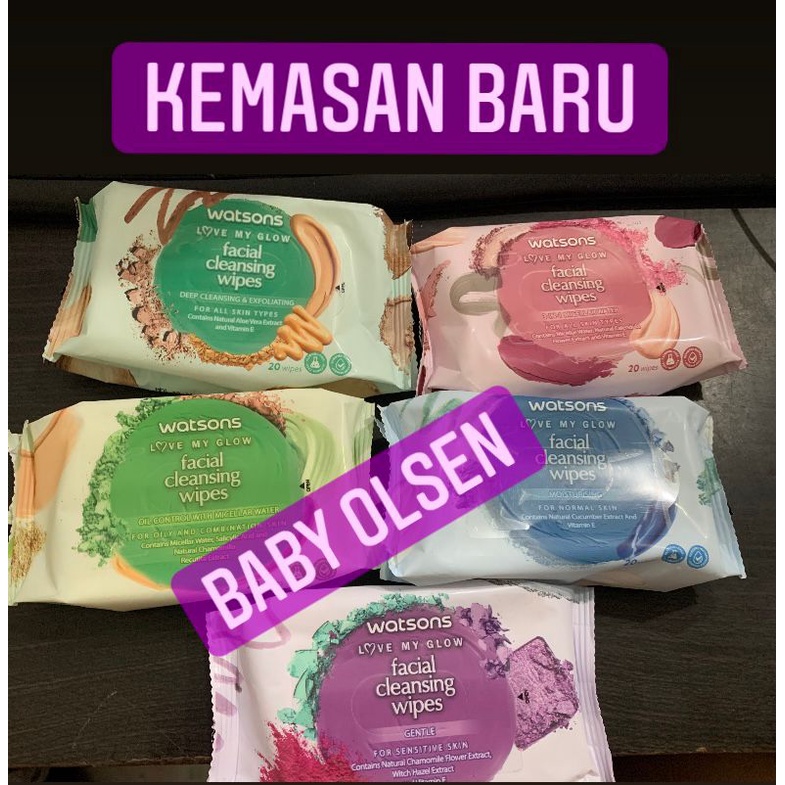 Jual WATSONS TISSUE FACIAL CLEANSING WIPES/ TISSUE BASAH WAJAH WATSONS
