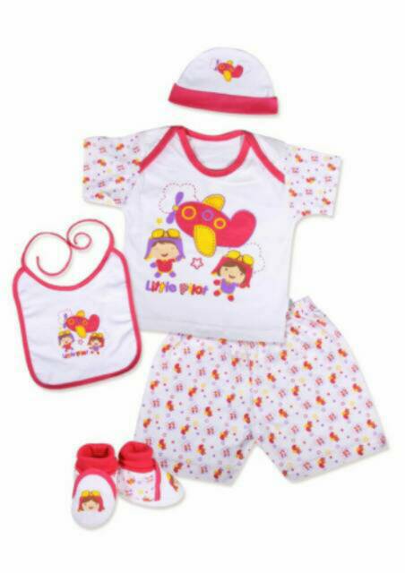 Kiddy kd 11163 Baju babyset pesawat/sailor/pilot