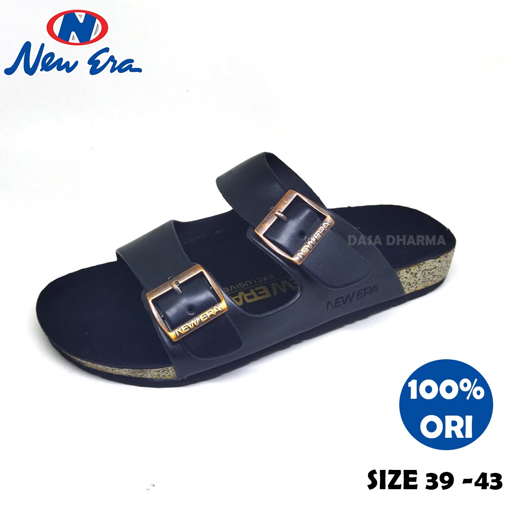 Sandal New Era Brikenstok Casual Pria Dewasa Original 100% Ban Dua Slide