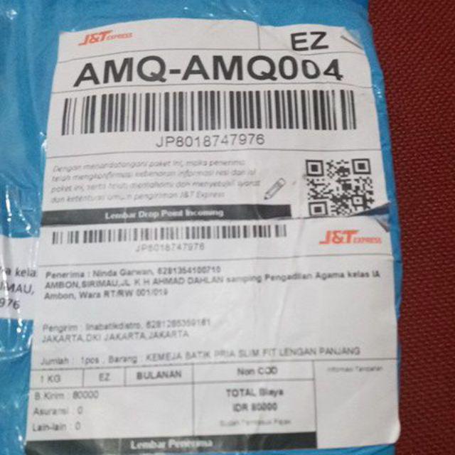 Kemeja Batik Pria Slim Fit Lengan Panjang Original Colindion Fashion Pria Batik Cbl1089