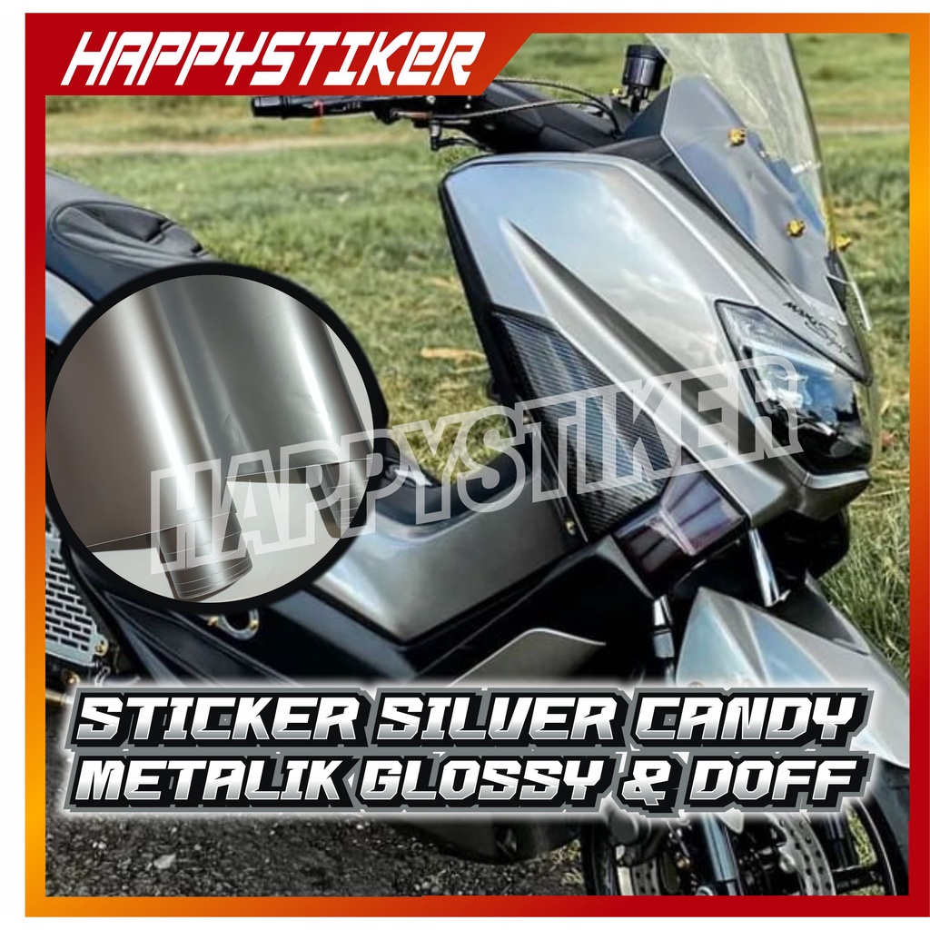Sticker Skotlet Silver Metalik / Sticker Skotlet Silver / Sticker Skotlet Silver Doff