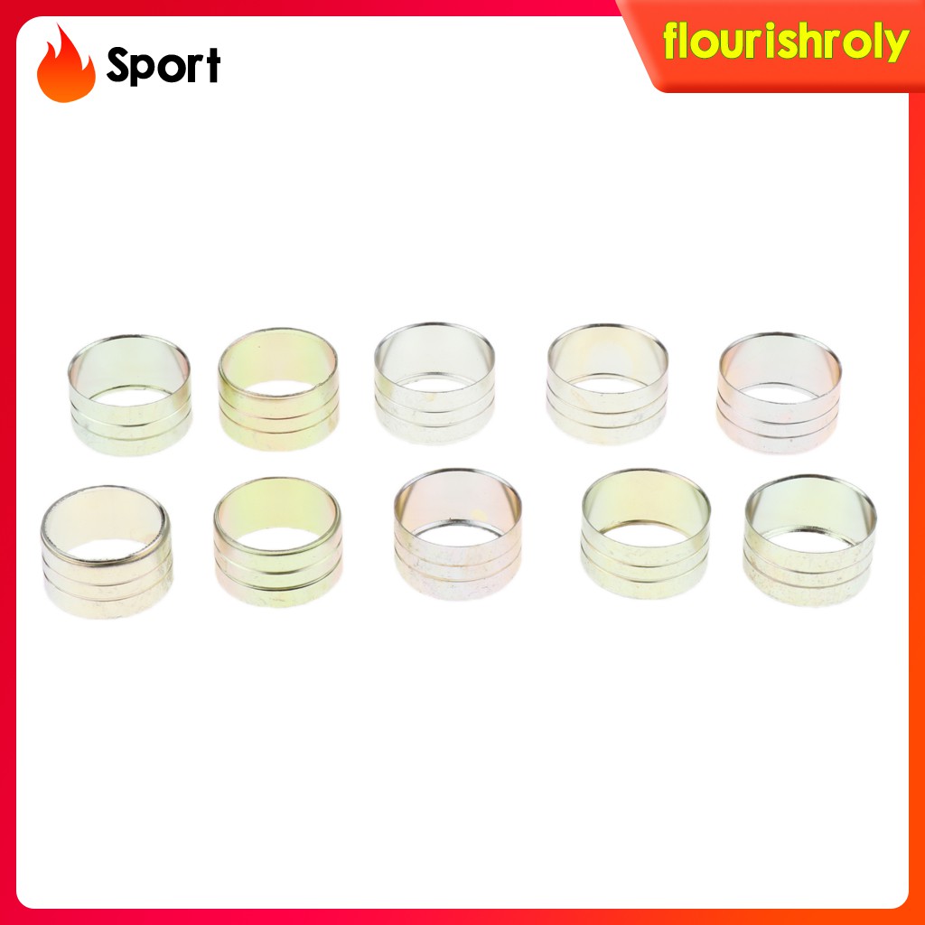 (Rolysport) 10pcs Ring Shaft Tongkat Jalan Warna Silver / Gold 20mm 22mm