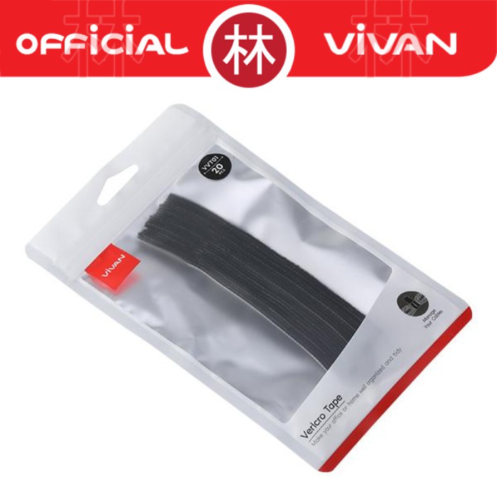 Vivan VVT01 Reusable Velcro Strap Cable Ties Perekat Pengikat 13cm