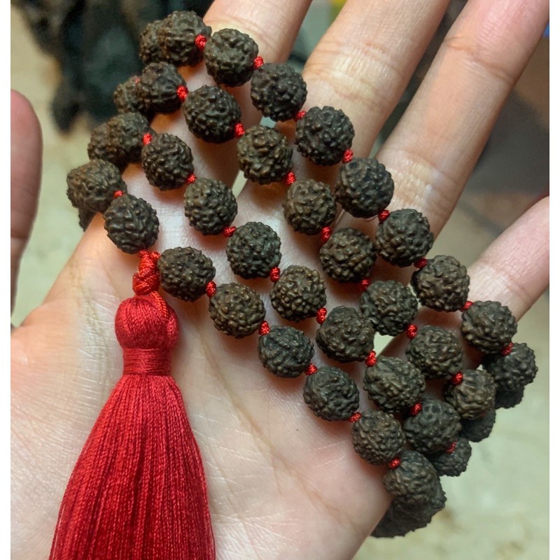 Kalung Tasbih Japa Mala 108 Rudraksha / Rudraksa / Genitri / Jenitri