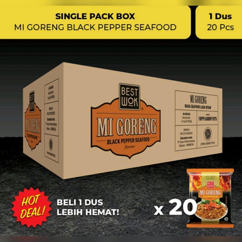 

Best Wok Mi Goreng Black Pepper Seafood Single Pack Box