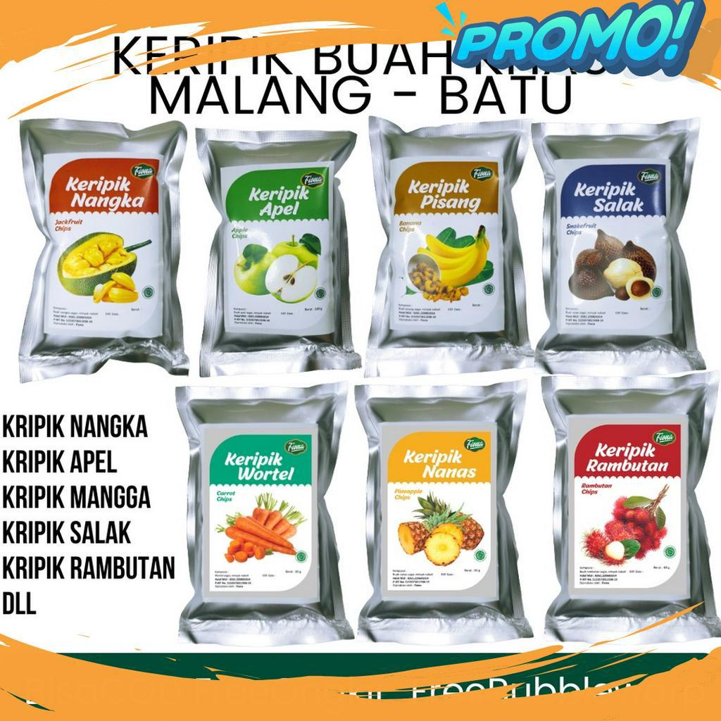 

PALING DIMINATI Fiona Keripik Buah dan Sayur Apel Nangka Okra Rambutan Paprika Mangga Bombay Oleh Oleh Khas Malang Netto 5 Gram