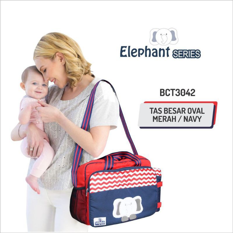 BABY CUTE Diaper Bag Tas Bayi Kecil / Medium / Besar (+TBSD) Saku Depan