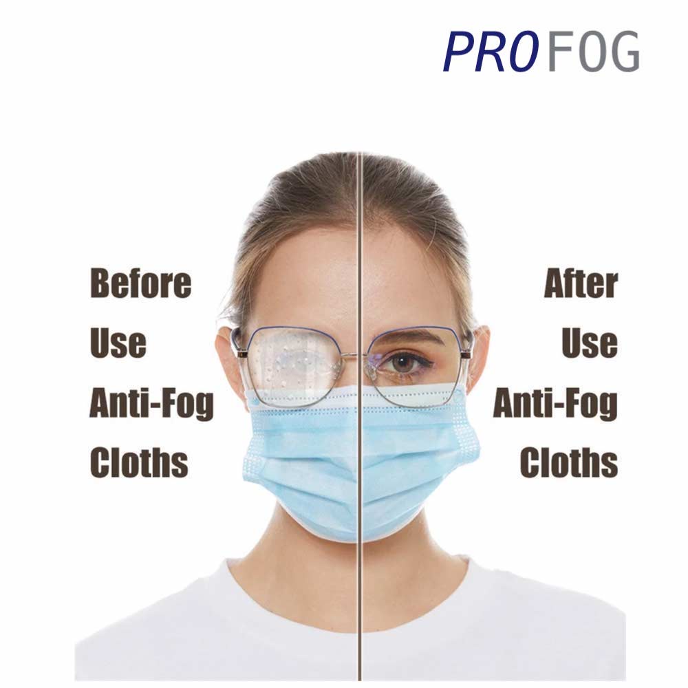 Pro Fog Original 100% - Anti Fog - Kain Lap Kacamata Anti Embun dan Kabut - Cleaning Wipes