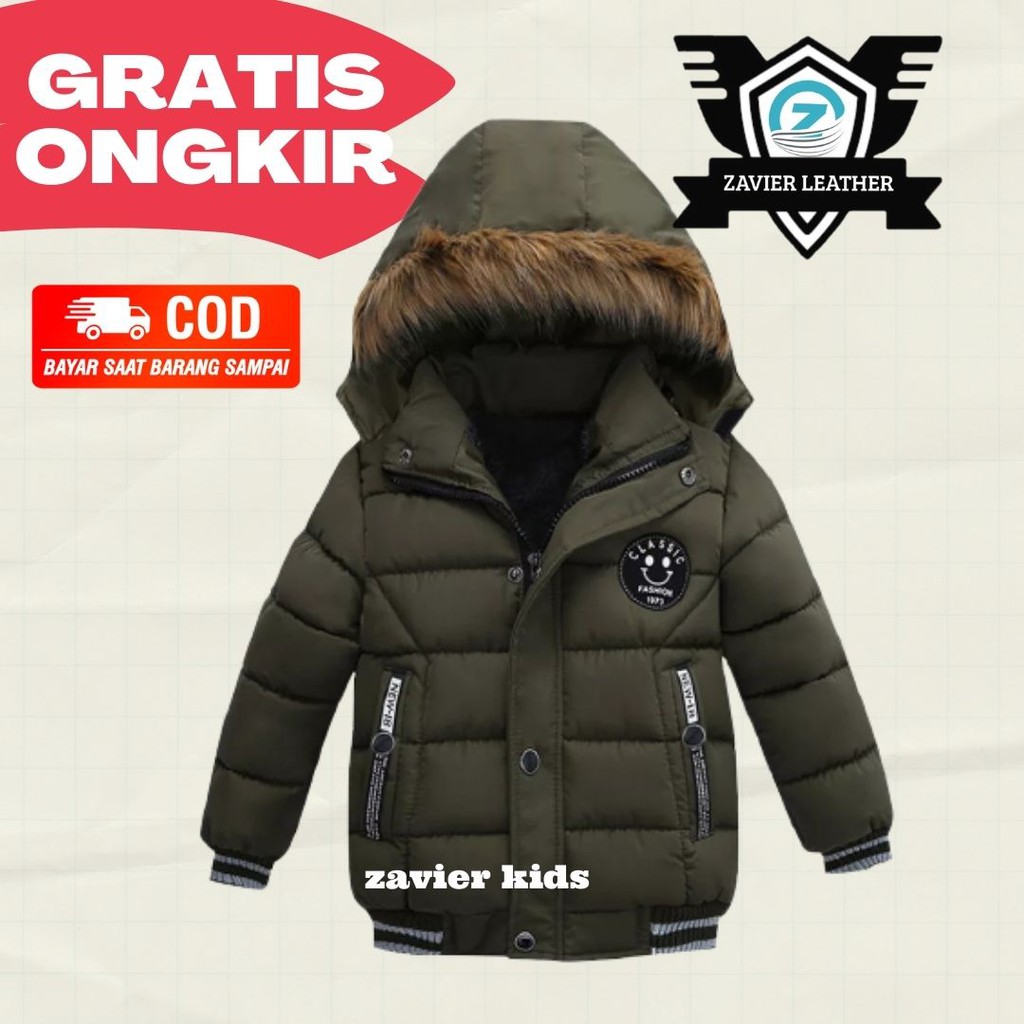 Jaket Winter Anak Hoodie Musim dingin