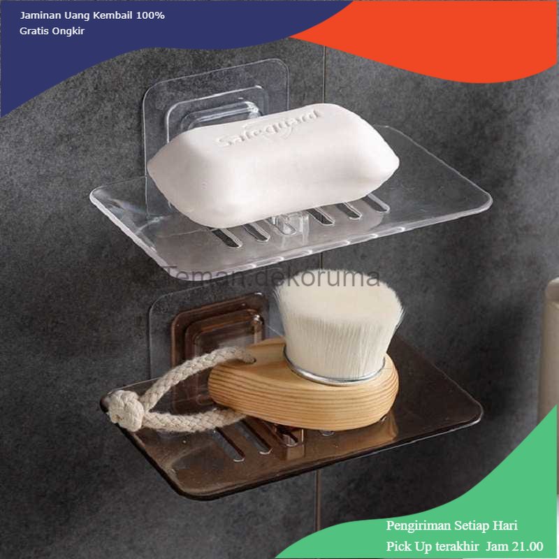 TD - PR1 MeyJig Rak Tempat Sabun Kamar Mandi Serbaguna Soap Drain Holder Q-J742