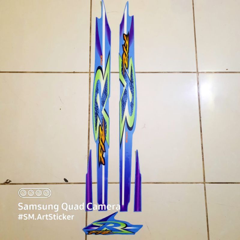 Stiker Striping fizr f1zr fiz r BC3 Biru 98 COD striping fiz r