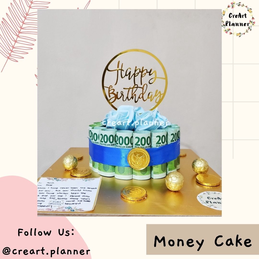 Kue Ulang Tahun.Kue Ultah.Money Cake.Seserahan.Mahar.Birthday Cake.Kue Uang 4