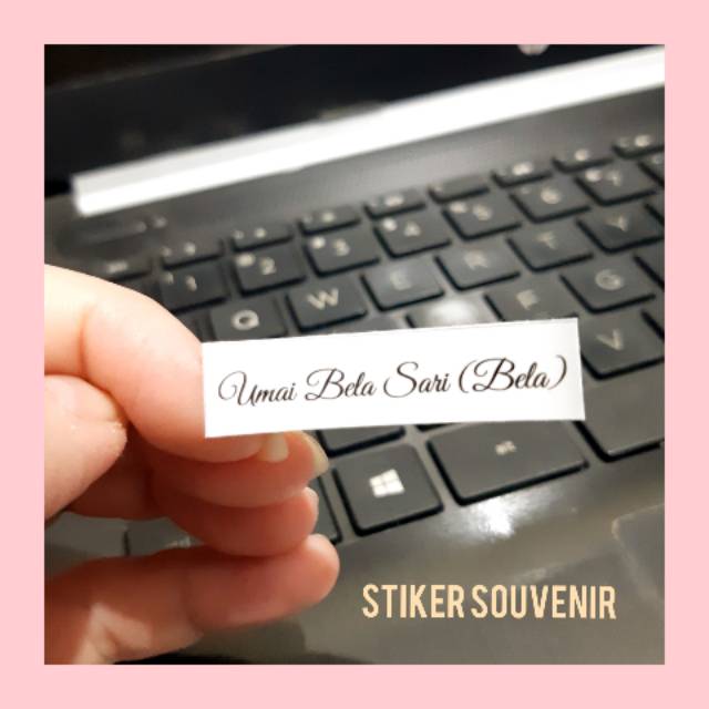 

[145 pcs] Stiker nama latar putih utk souvenir / stiker wedding / stiker suvenir / stiker pernikahan