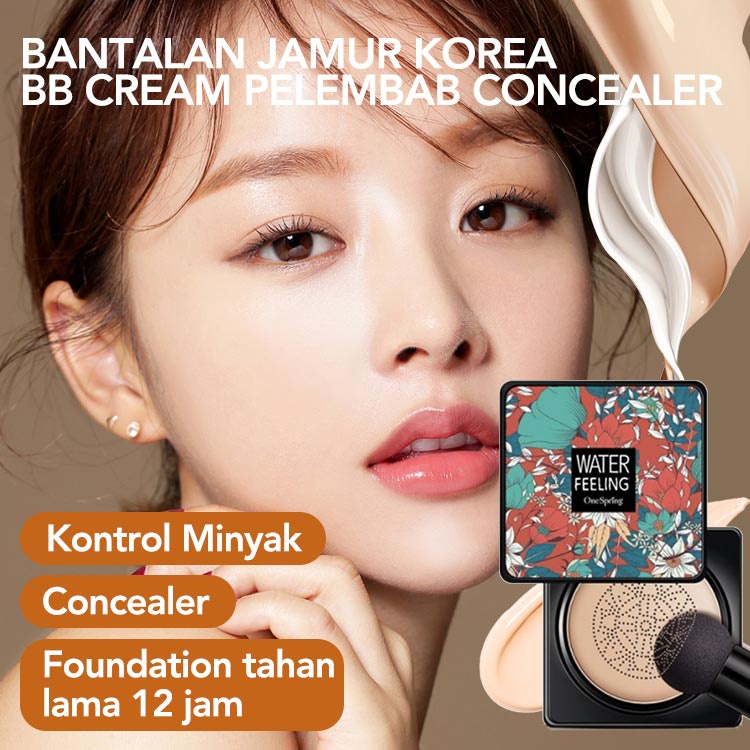 Cute Pumpkin COD Concealer Mushroom cushion BB Cream Waterproof Air Cushion CC Cream Brighten Skin 20g