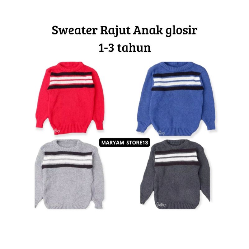 Paket Usaha Switer Polet dada 1 Lusin 1-3 thn