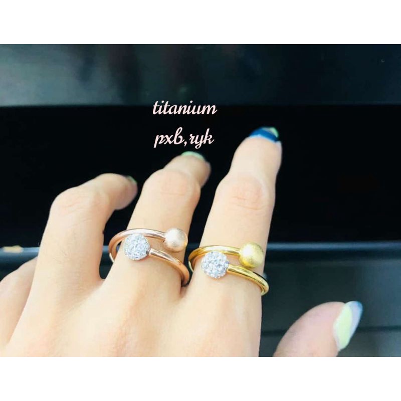 cincin titanium asli awet cantik tahan lama bisa dipakai mandi