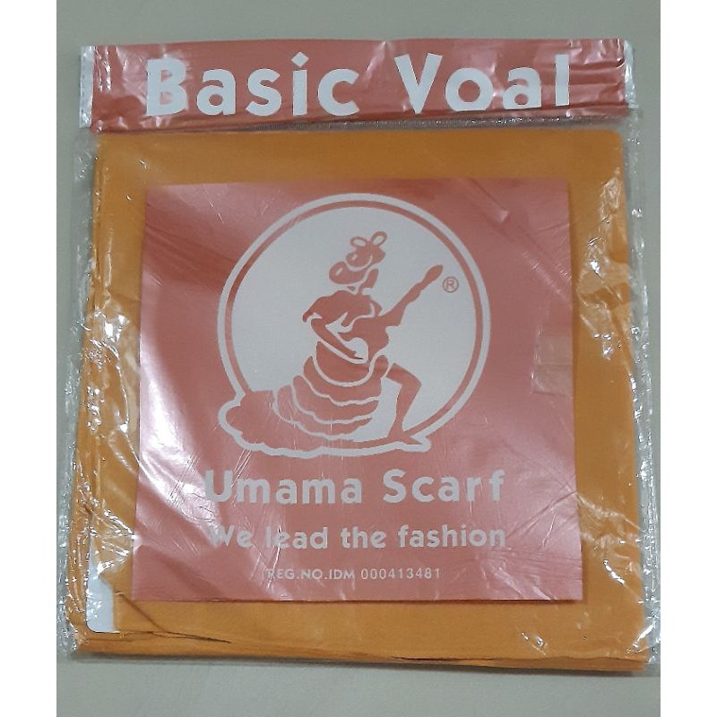 Jilbab Basic Voal Umama scarf warna mustard