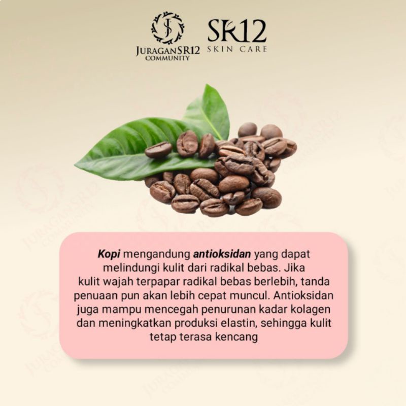 FACIAL WASH COFFEE SR12 TERBAIK.!! FRESH &amp; TIDAK KERING / SABUN KOPI