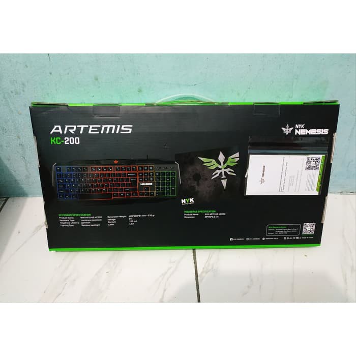 Keyboard Mouse Gaming RGB NYK Artemis KC 200