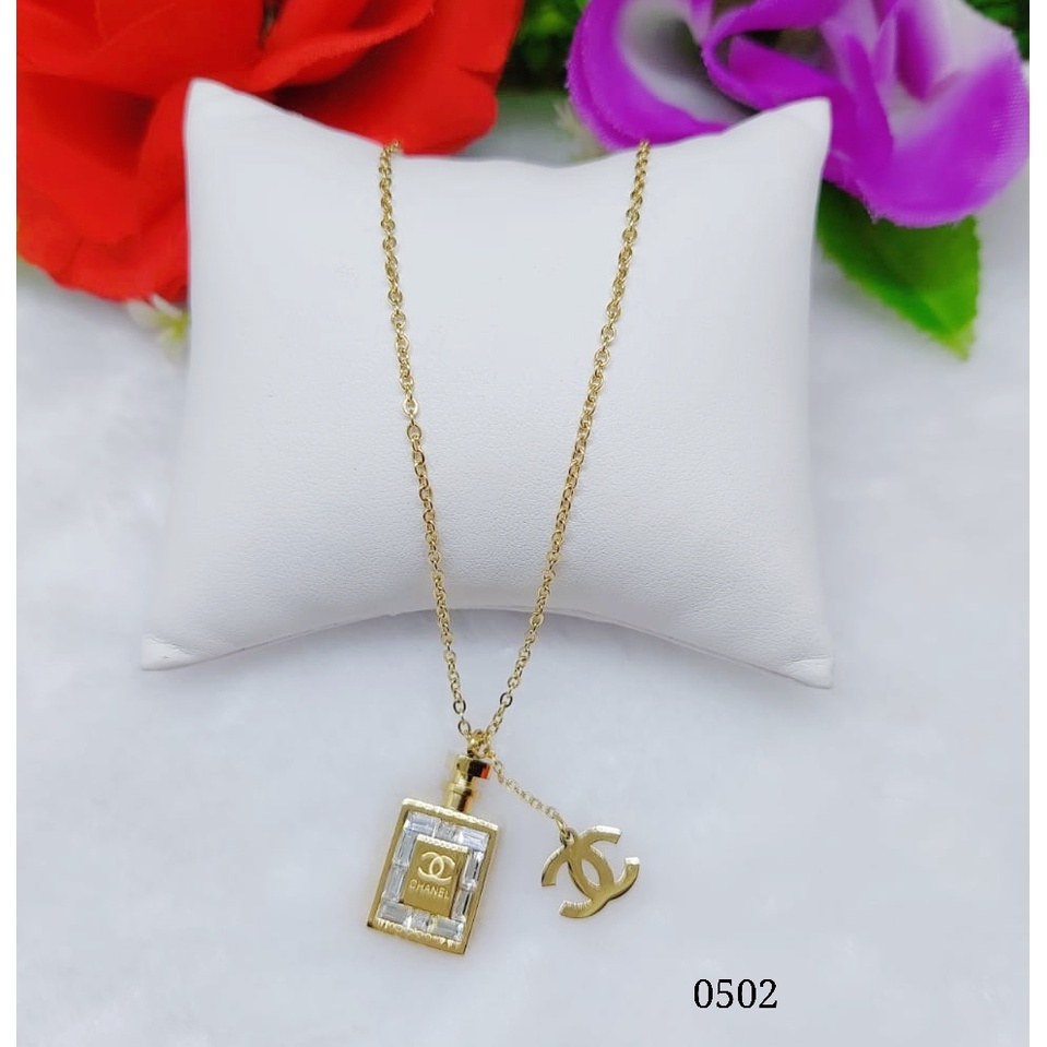 Kalung titanium perhiasan fashion 0500-0502