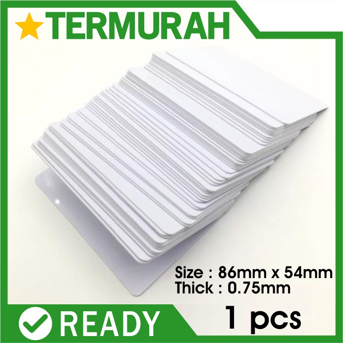 

Kartu Pvc Polos Blank iD card bs inkjet Tanpa Chip Thermal Overlay ISO rfid (JM82)
