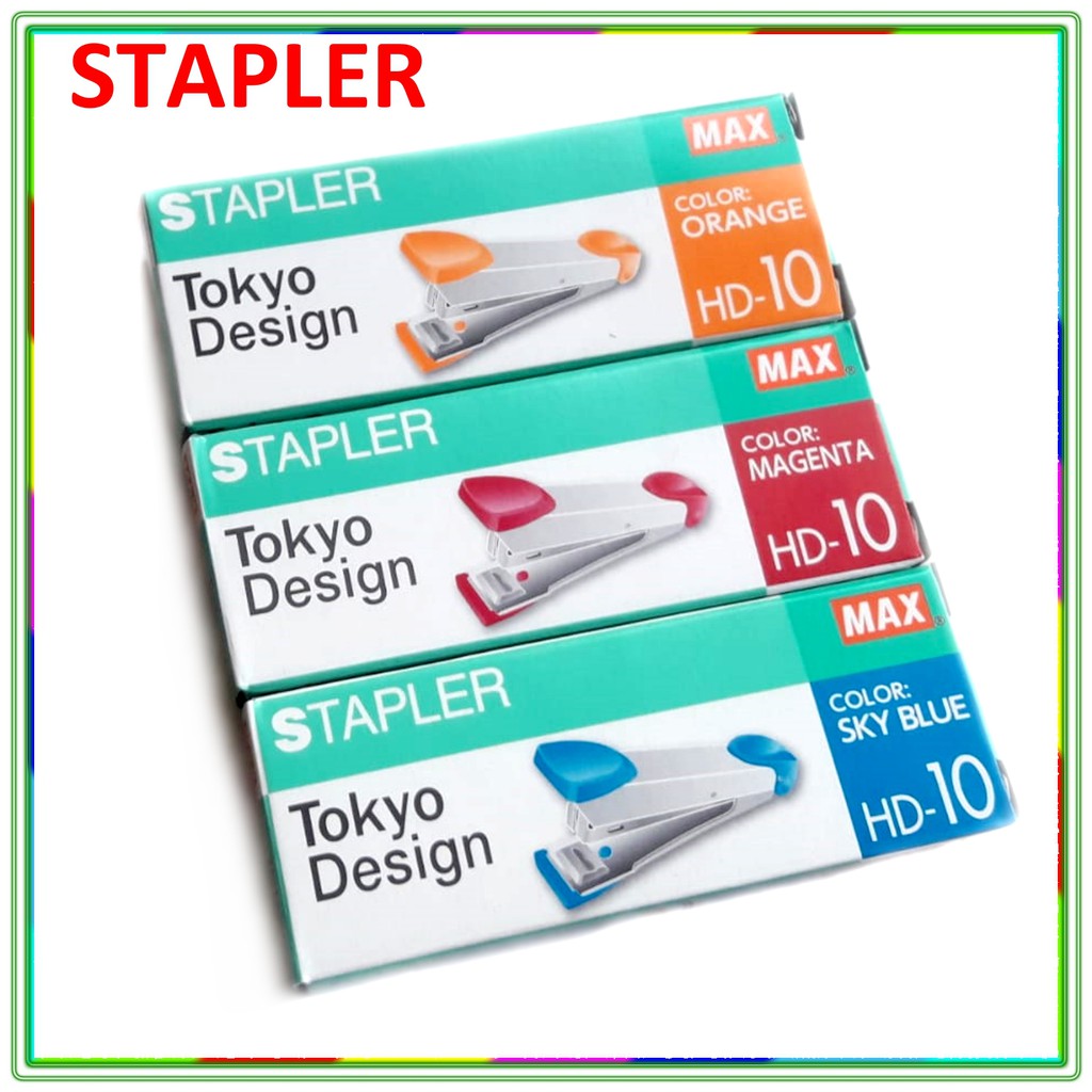 

Stapler Max HD-10 untuk kebutuhan sekolah dan kantor untuk menghimpun kertas ukuran biasa staples