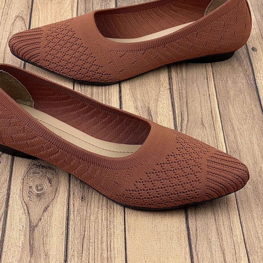 ♥MALL♥ Sepatu Flat Wanita Rajut Import id01 ~ CLARENZO ID01 terbaru