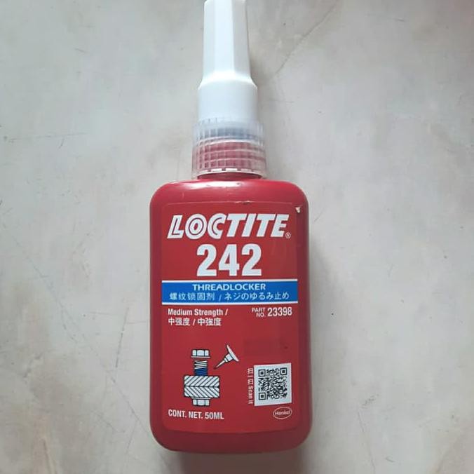 Jual LOCTITE 242 Threadlocker Blue Medium Strength 50 Ml - Lem Baut ...