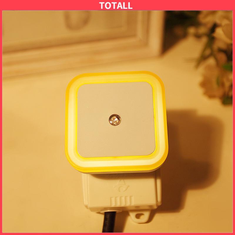 COD Induksi Night Light Control Plug-In Cerdas Cahaya Cahaya Lampu Lampu Bulat Ledut Bulat-Totall