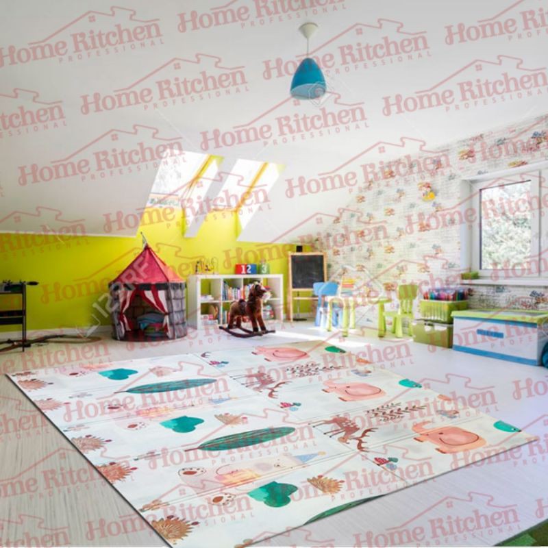 Playmat Matrass Tikar Lipat Shimano Original matras anak bayi FREE BAG 180x200 KHUSUS EKSPEDISI-BROWN BEAR