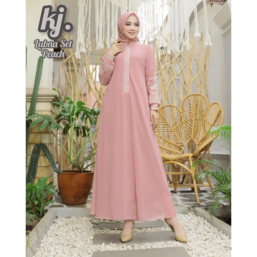 LORA FASHION - GAMIS LUBNA SET - GAMIS MUSLIMAH/GAMIS PESTA/GAMIS LEBARAN/GAMIS SIMPLE/GAMIS KEKINIA