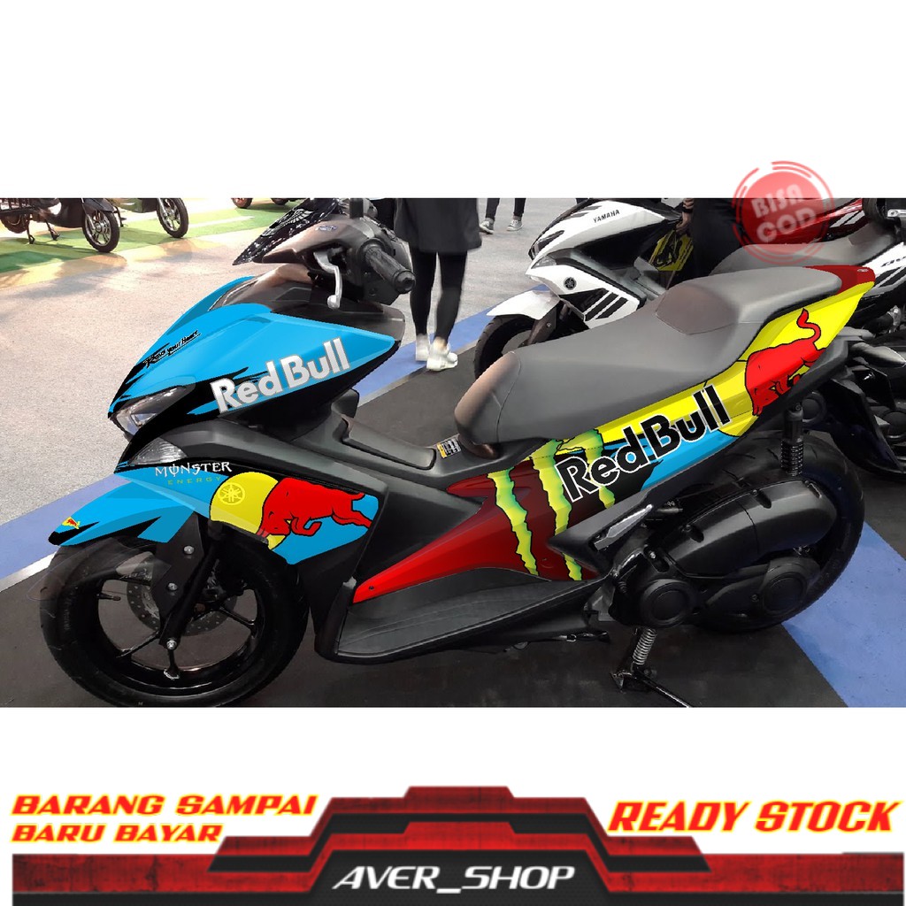 Striping motor aerox 155 Decal aerox 155 full body Stiker variasi motor aerox