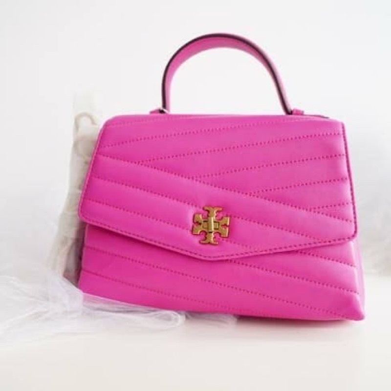 preloved kira chevron top handle crazy pink pelunasan