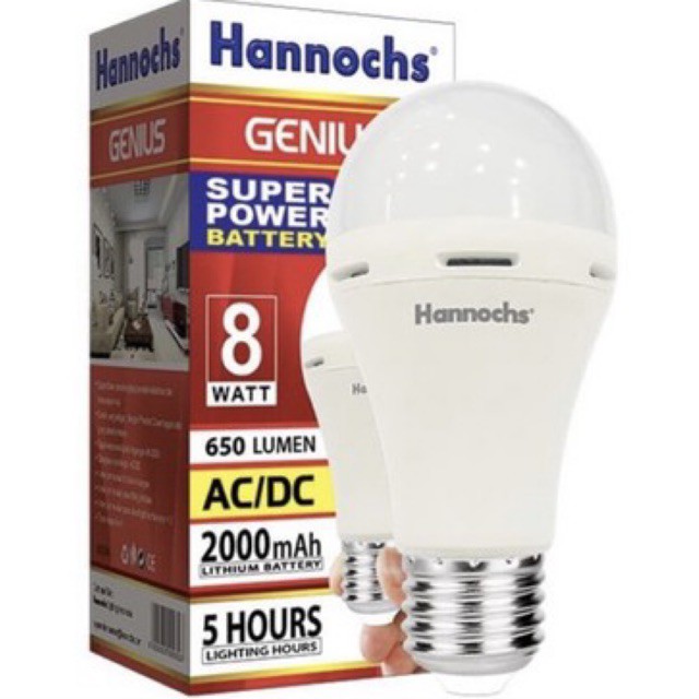 Hannochs LED Genius 8 Watt AC/DC Emergency