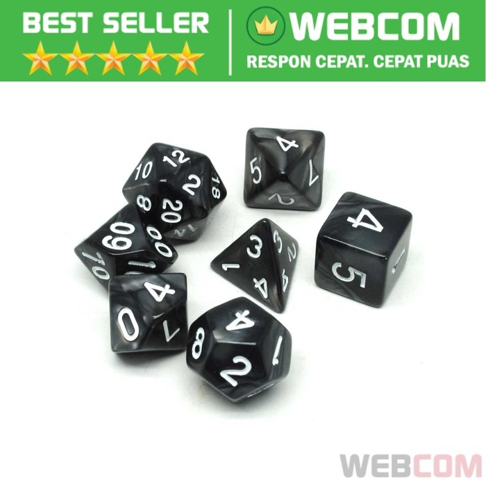 Dadu Polyhedral Bentuk D4 D6 D8 D10 D12 D20 Dadu Mainan Ular Tangga Monopoli Ludo Bentuk Unik