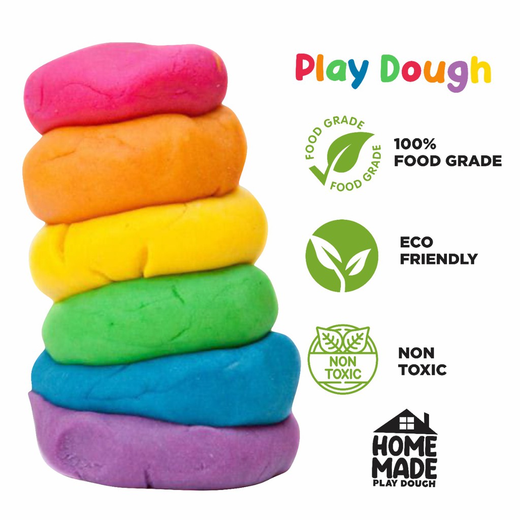 Jual Homade Playdough Mainan Anak 50Gr / Play Dough / Playdoh / Play Doh  Indonesia|Shopee Indonesia