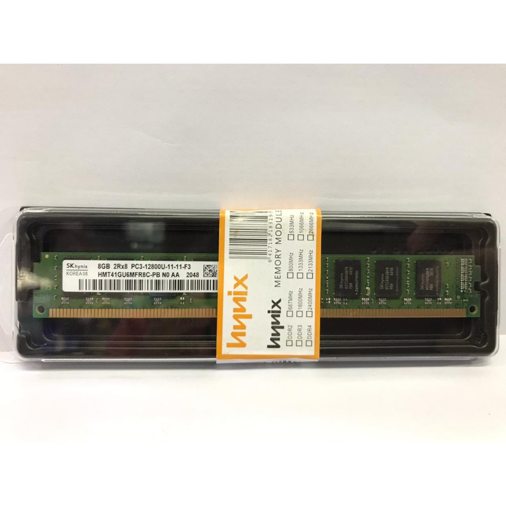 Memory Hynix Longdimm DDR3 8gb PC 12800 SKhynix ddr 3 8 gb