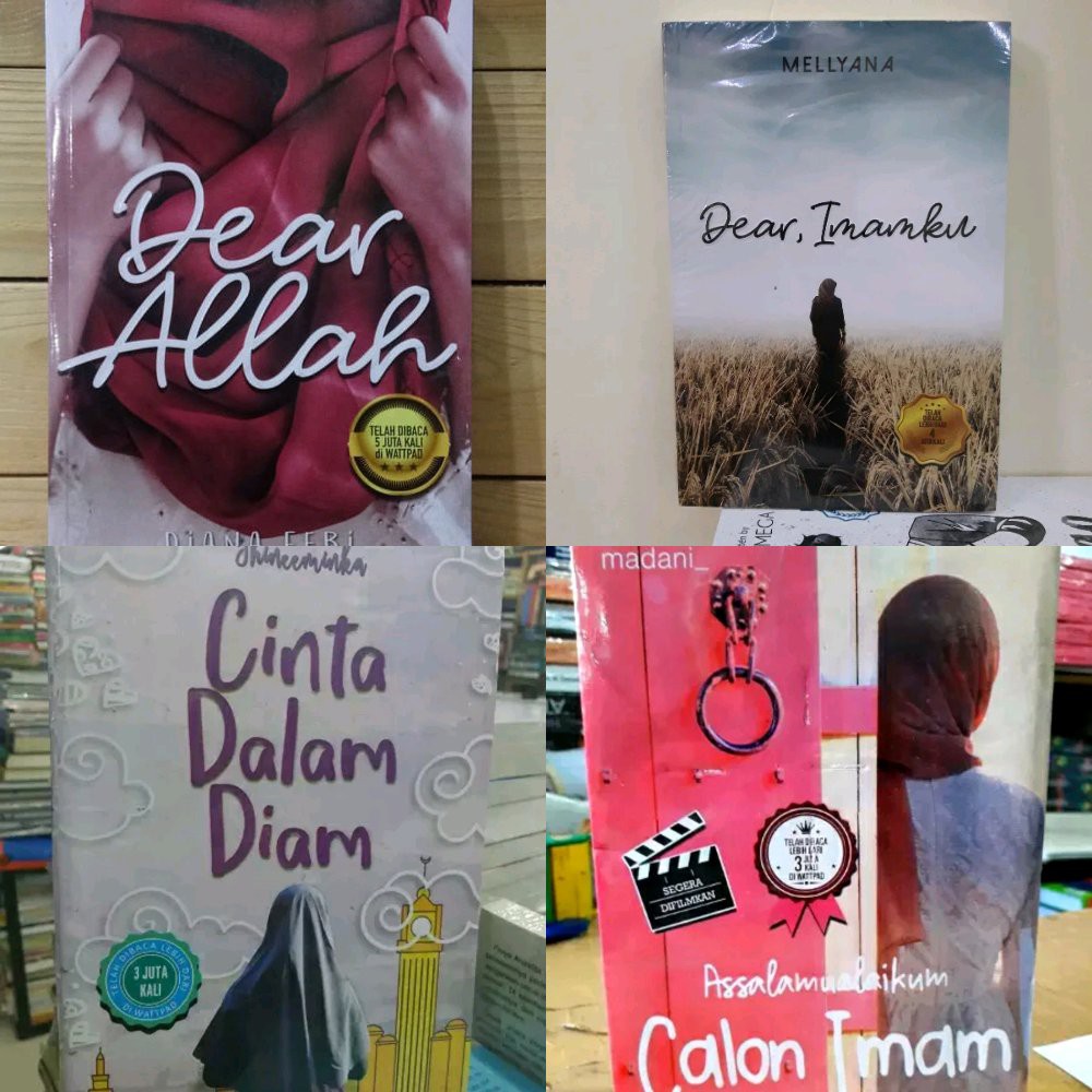 Novel Religi 4 Buku  DEAR ALLAH DEAR IMAMKU CINTA  DALAM  