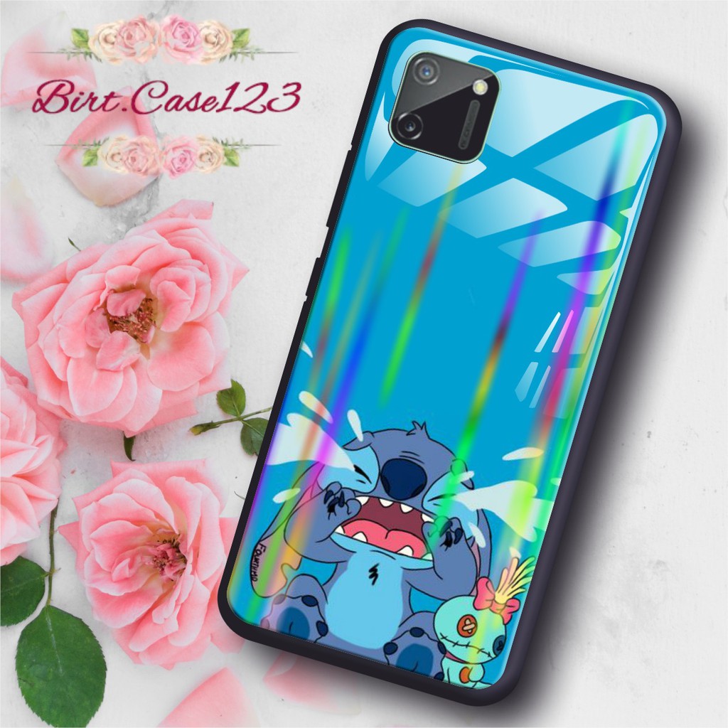 BC Case Gambar STITCH back case glass aurora vivo y91 y93 y95 y91c y71 y81 y12 y15 y17 y53 v5 y11